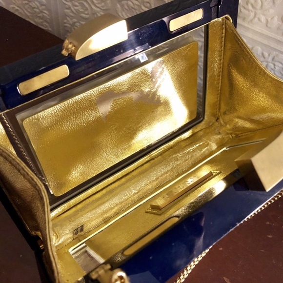 Thale Blanc Anjelica Plexiglass Design Clutch - Picture 7 of 7